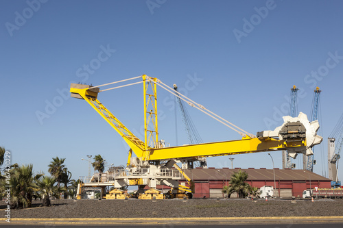 Old bagger in Huelva, Spain photo