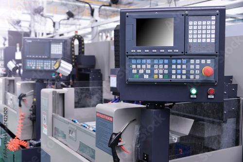 Wallpaper Mural CNC machine with controller console in factory Torontodigital.ca