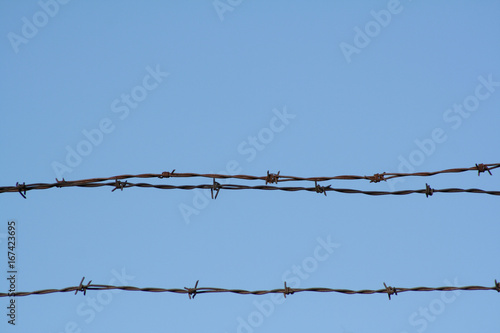 Horizontal Barbed Wires iso...