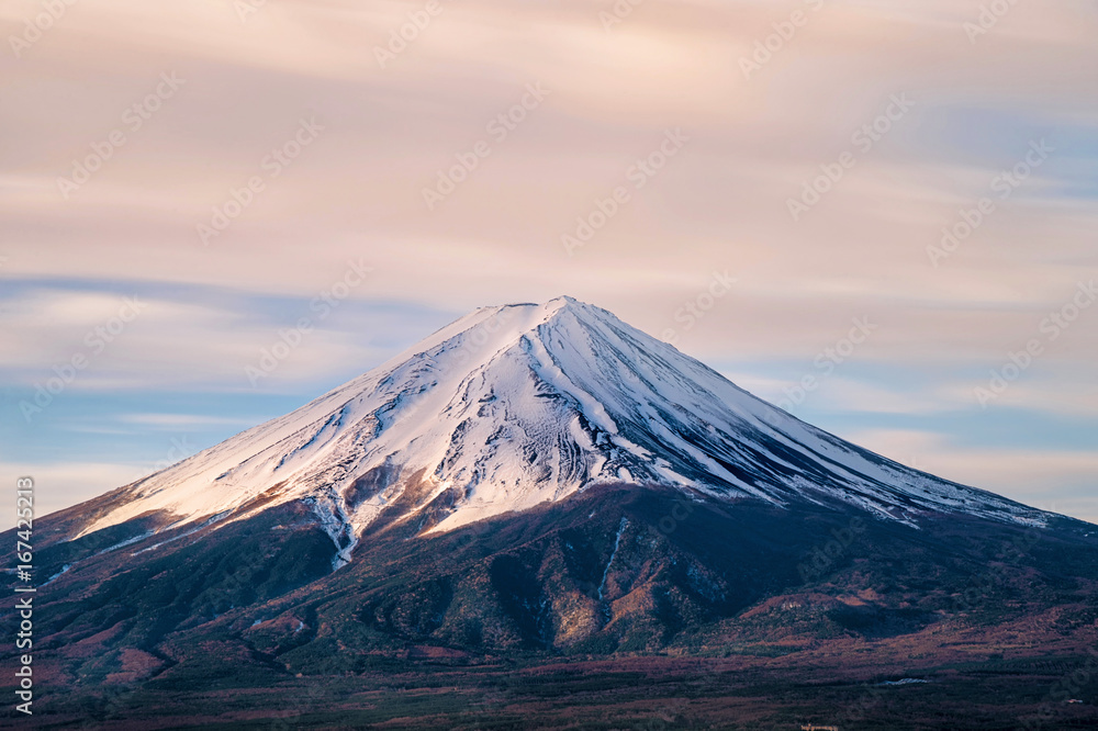 Japanese mountain, sunrise at Mt fuji
