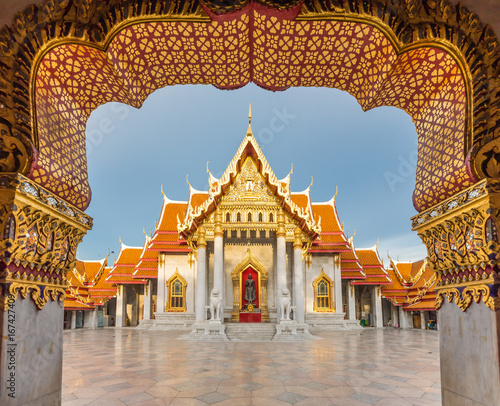 Wat Benchamabophit or Marble Temple of Bangkok, Thailand