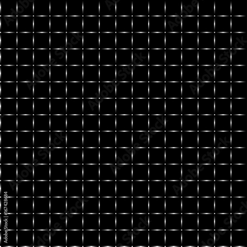 Seamless pattern in a cage on a black background, vector