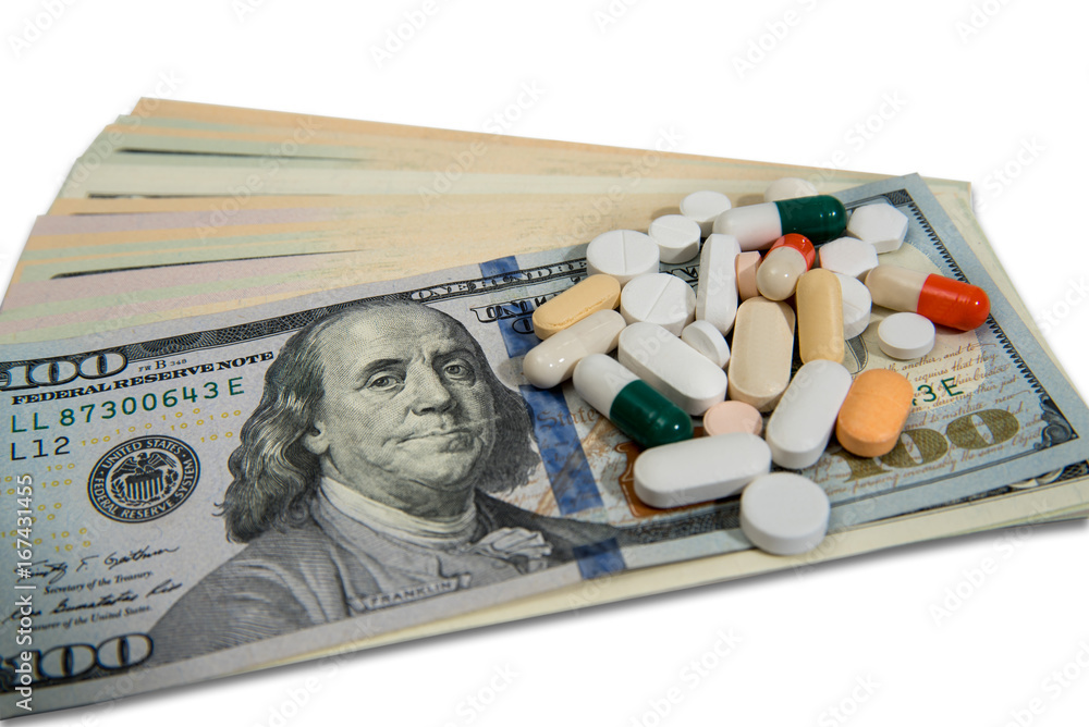 Health care costs-defocused concept Health care costs-defocused concept