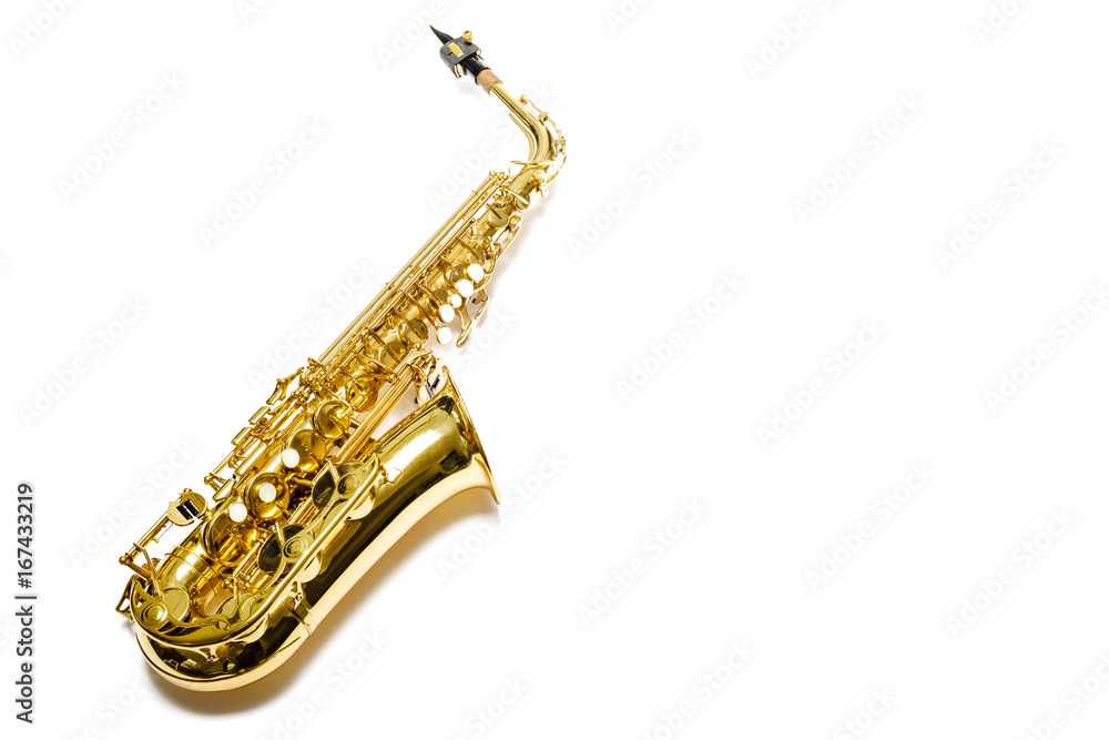Obraz premium Saxophone Jazz instrument isolated