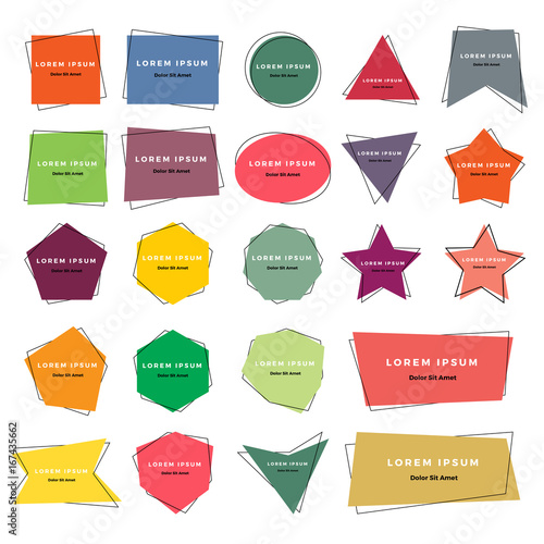 Flat Geometric Banner Collection