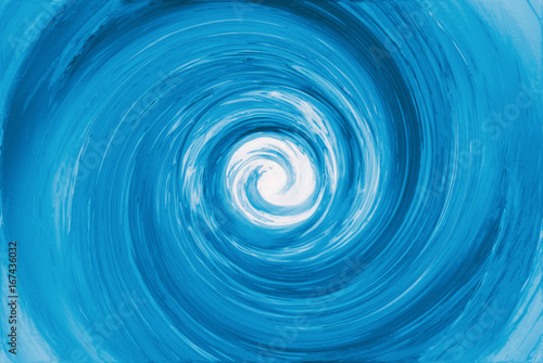 Blue Swirl Tsunami wave