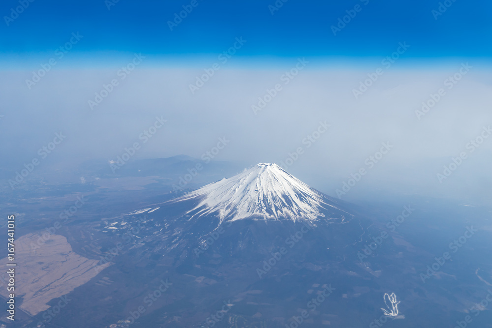 Aerial view of Mt. Fuji (富士山 航空写真)