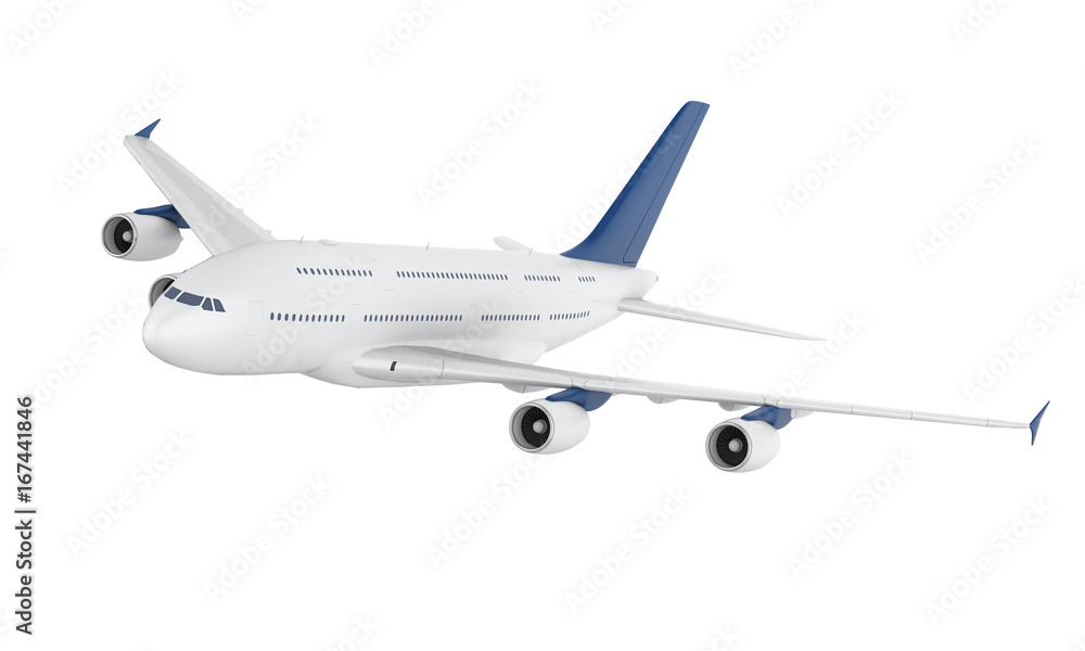 Fototapeta premium Commercial Aircraft Isolated
