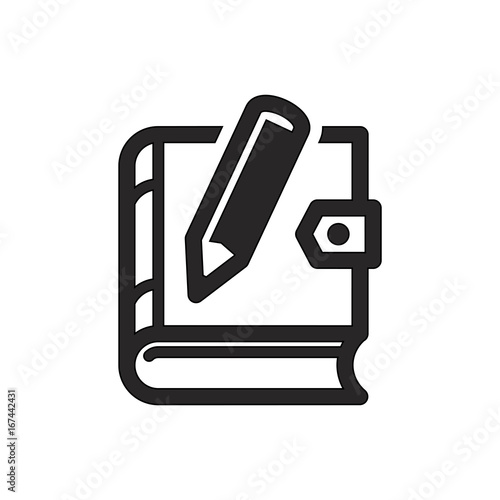 Book and pen icon