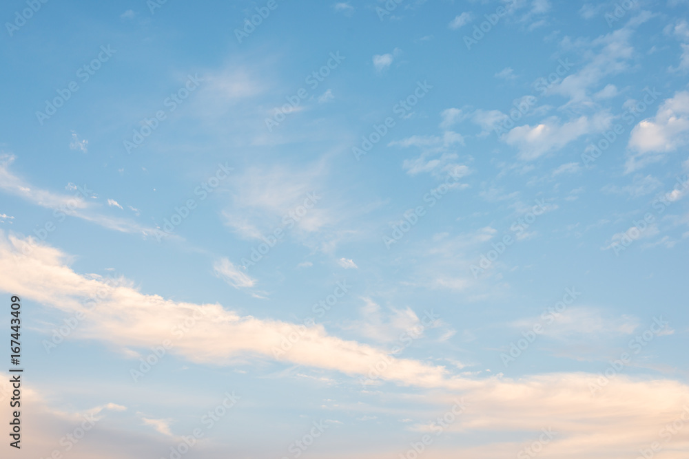 Cloud in the sky in evening Cloud in the sky in evening