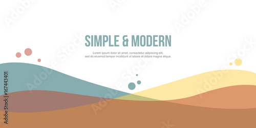 Header website design colorful collection