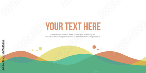 Abstract header website simple design style