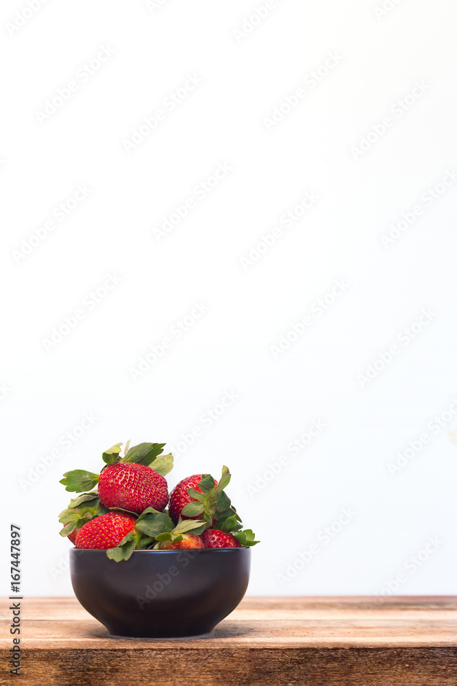 Small bowl of strawberries