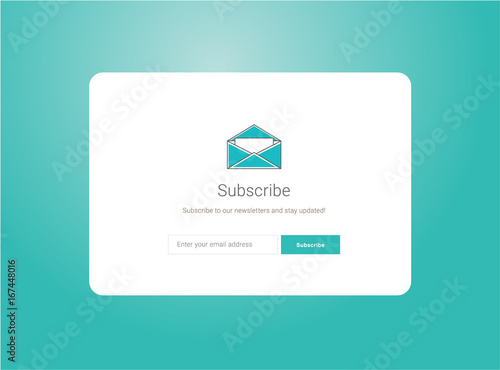 web subscribe ui interface design
