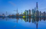 the bund skyline with the oriental pearl tower,shanghai