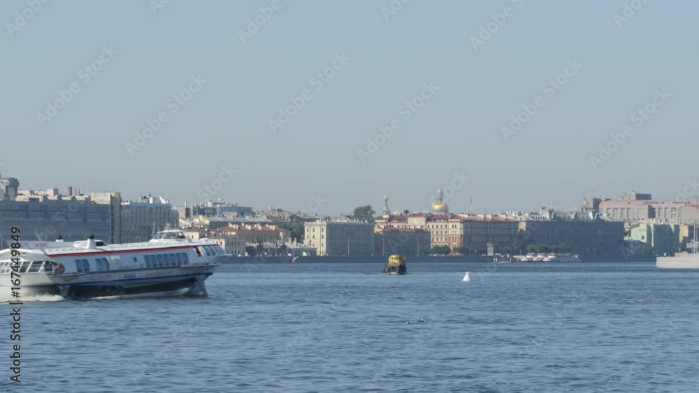 Tour hydrofoil ship on the Neva - ST. PETERSBURG, RUSSIA Tour hydrofoil ship on the Neva - ST. PETERSBURG, RUSSIA