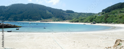 Galician natural beach.