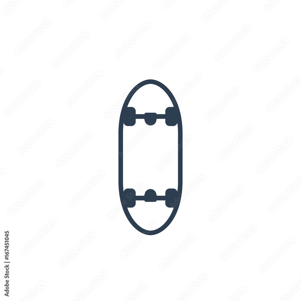 skateboard vector icon