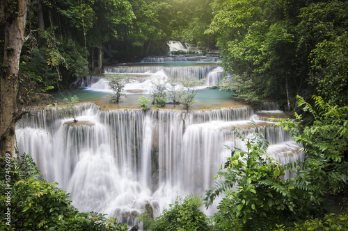 Huai Mae Khamin Waterfall is one of most beautiful waterfalls in Thailand.