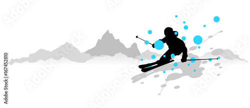 Skifahrer Berge