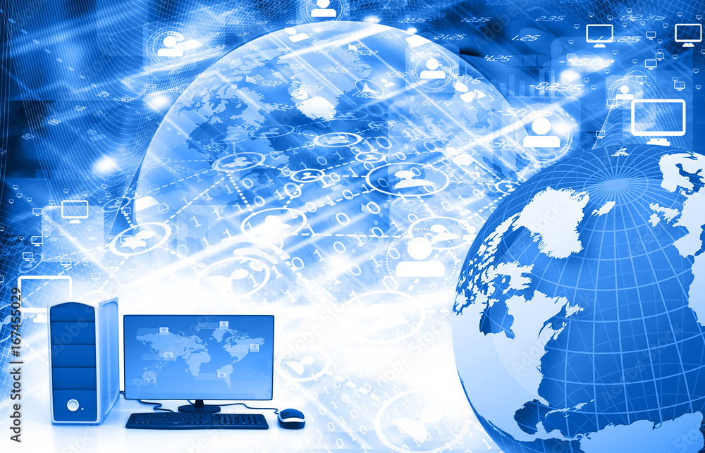 Global internet connection. 3d illustration . Global internet connection. 3d illustration .