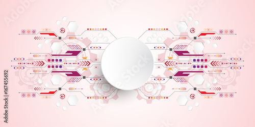 Vector abstract technology concept.