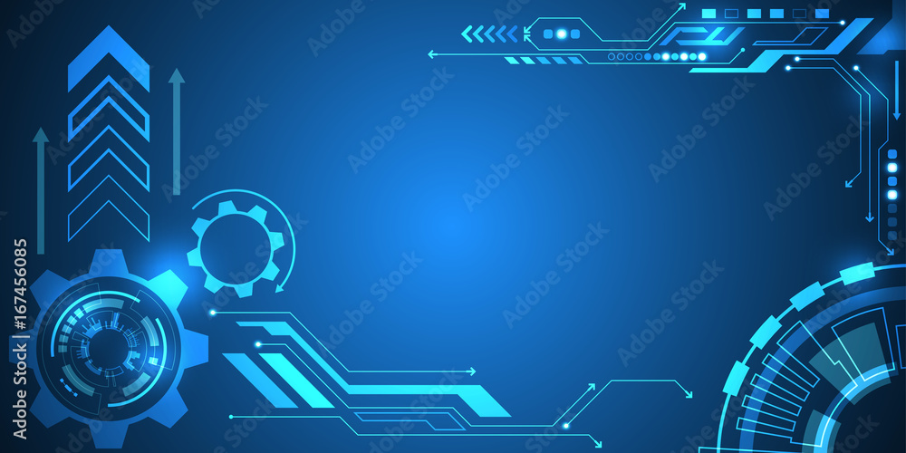 Obraz premium Vector abstract background technology concept.