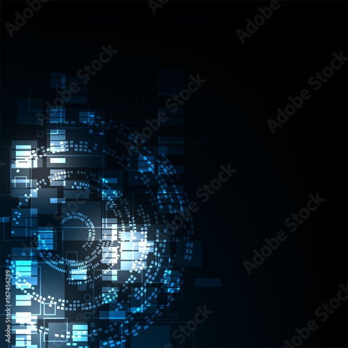 Vector abstract background technology concept.