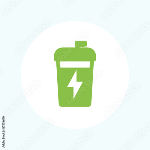 Sport shaker icon isolated on white