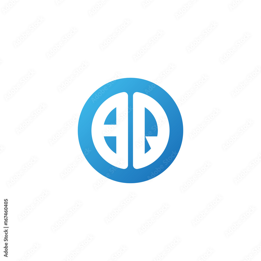Initial letter BQ, rounded letter circle logo, modern gradient blue color
Initial letter BQ, rounded letter circle logo, modern gradient blue color
