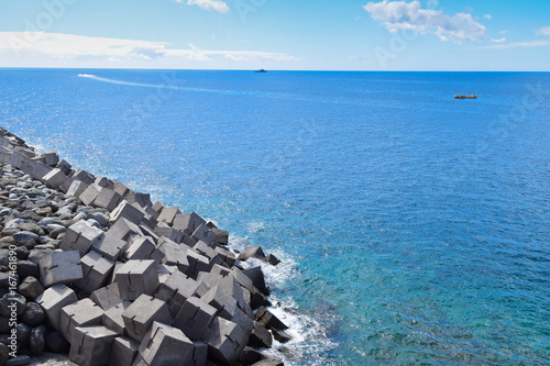 A Seascape in Gran Canaria without People. photo