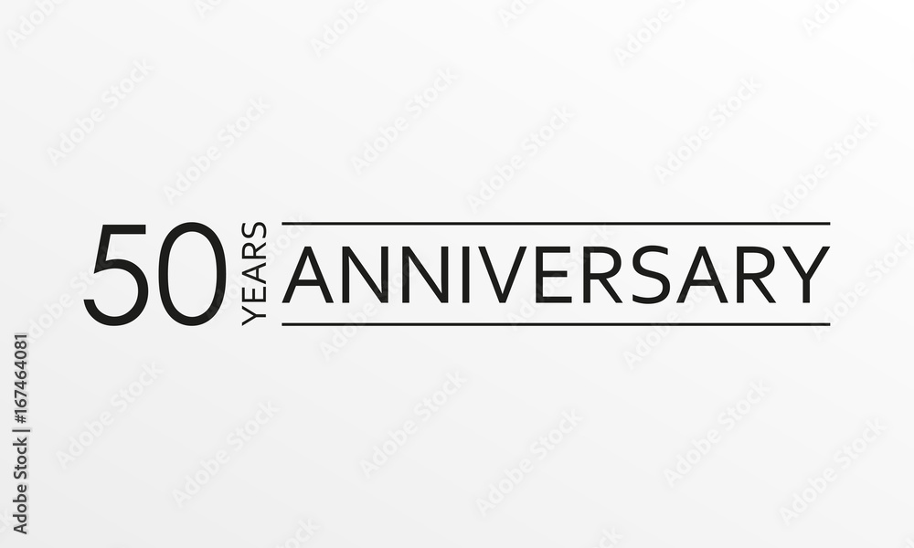 50 years anniversary emblem. Anniversary icon or label. 50 years celebration and congratulation design element. Vector illustration. 50 years anniversary emblem. Anniversary icon or label. 50 years celebration and congratulation design element. Vector illustration.