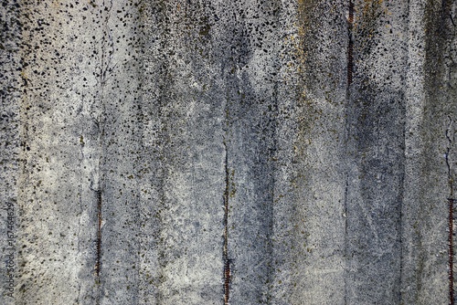 серый  фон из фрагмента фундамента бетонной стены здания 