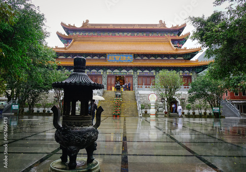 Po Lin Monastery in Hong Kong photo