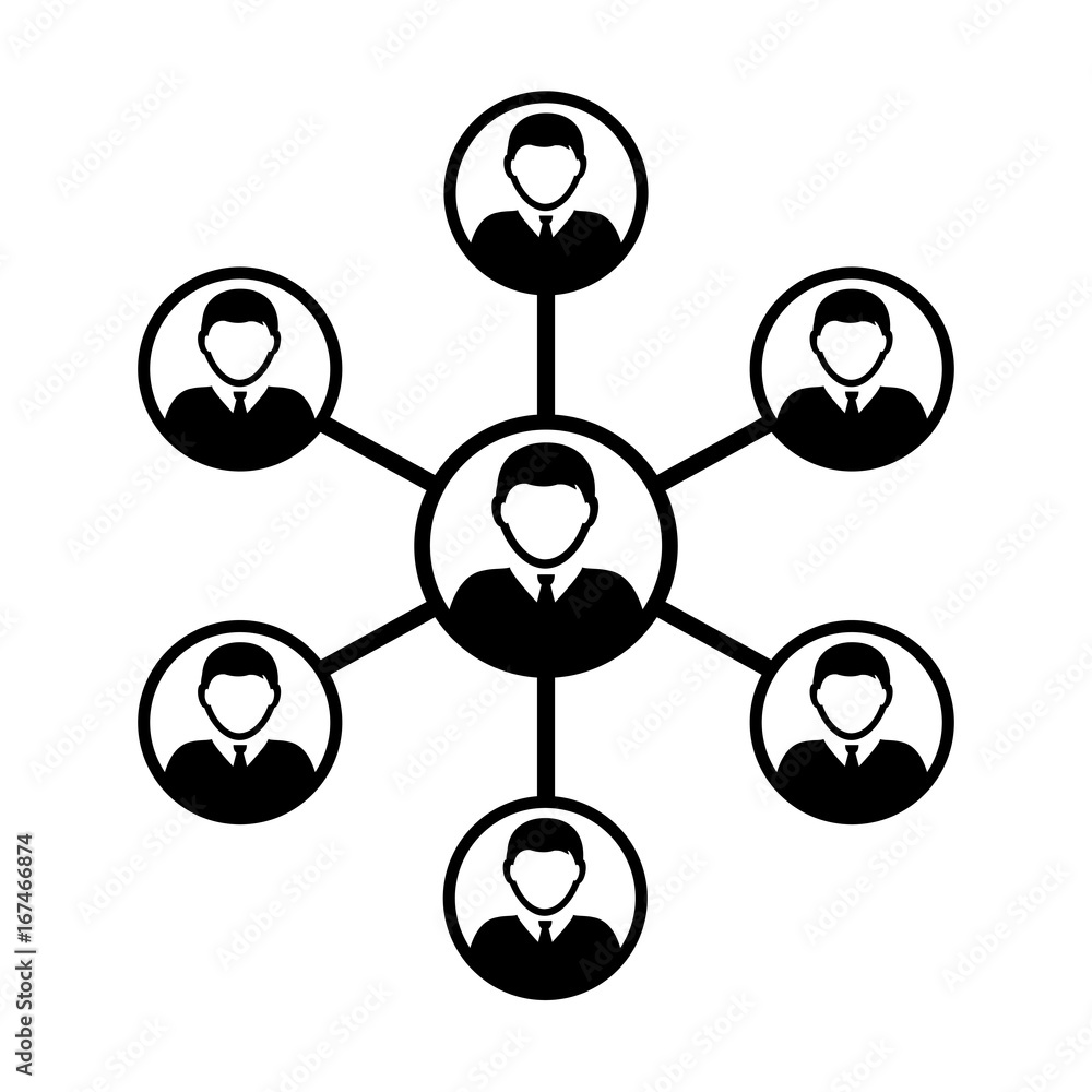 Team Icon Vector - Group of People Network and Connected Business Person Symbol in Glyph Pictogram illustration Team Icon Vector - Group of People Network and Connected Business Person Symbol in Glyph Pictogram illustration