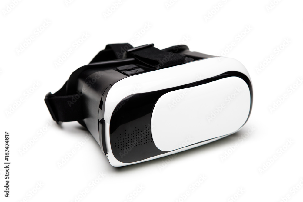 VR virtual reality glasses isolated on white background VR virtual reality glasses isolated on white background