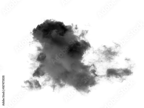 black clouds on white background