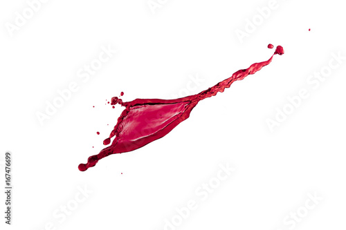 Liquid splash red color