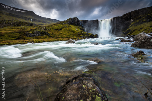 Gufufoss Wasserfall nahe Seydisfjördur in Island