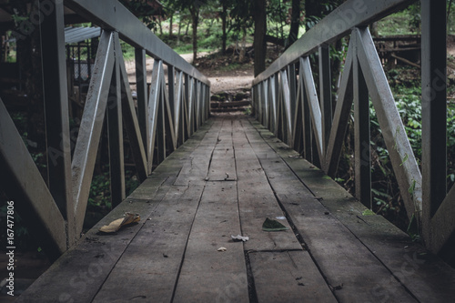 Old wooden bridge