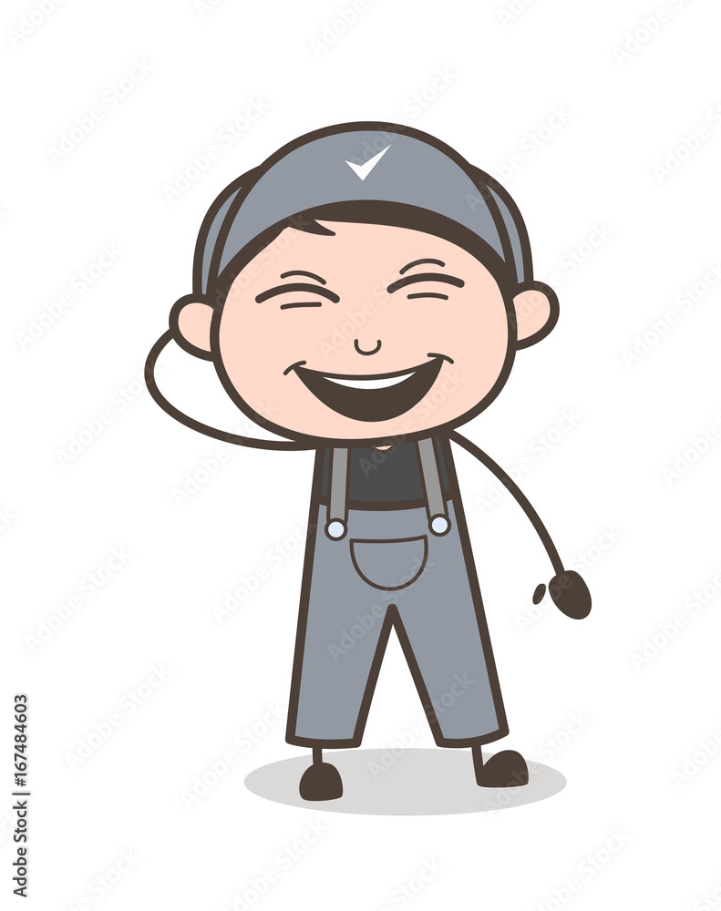 Cartoon Funny Boy Laughing Vector Illustration Cartoon Funny Boy Laughing Vector Illustration