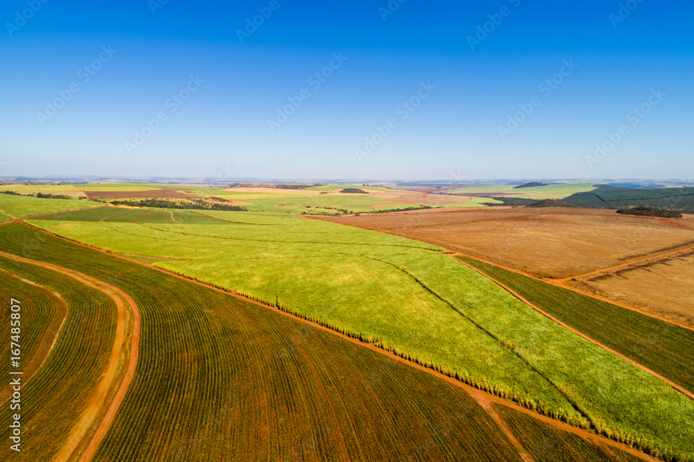 Aerial View of Rural Area in Brazil