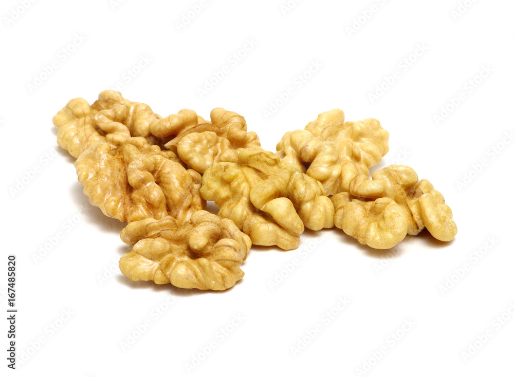 Walnuts isolated on white Walnuts isolated on white
