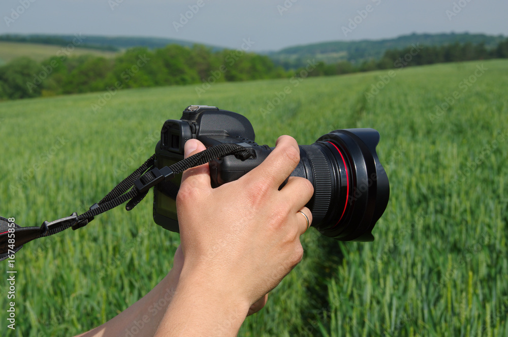 Photographer shoots nature
