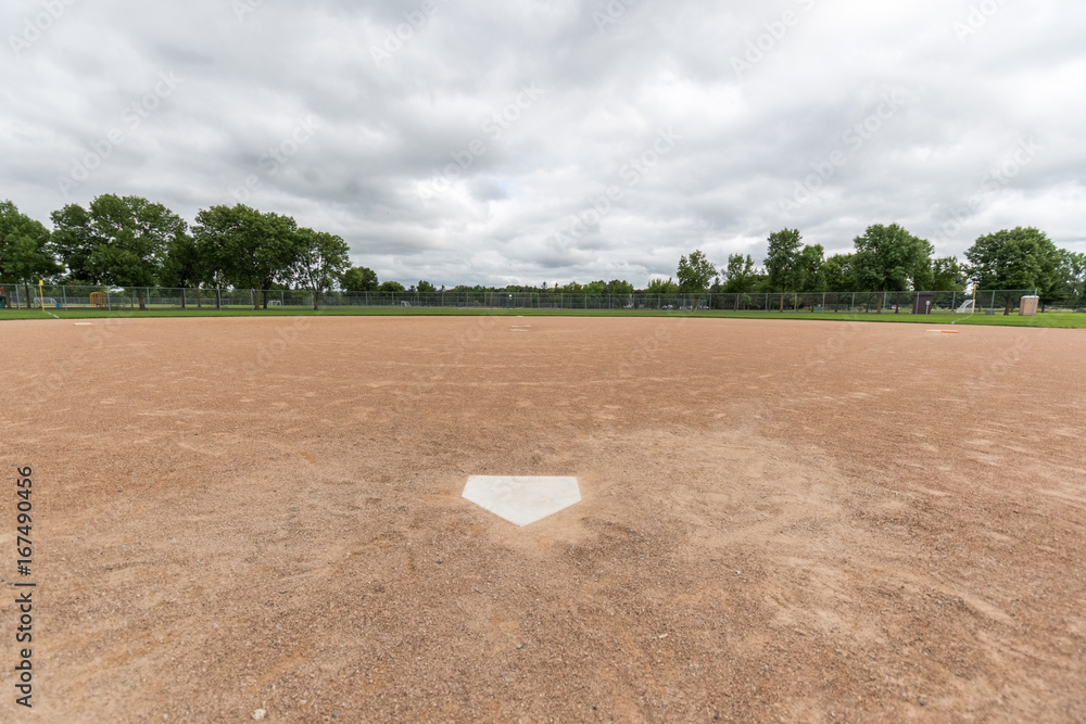 Baseball Field Home Plate Stock Photo Adobe Stock