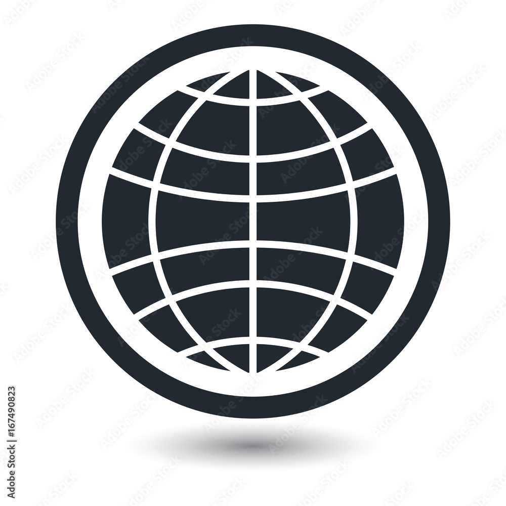 Globe earth vector icons isolated on white background
Globe earth vector icons isolated on white background