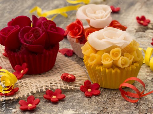 colorful cupcakes photo