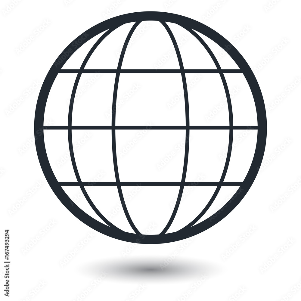 Globe earth vector icons isolated on white background
Globe earth vector icons isolated on white background