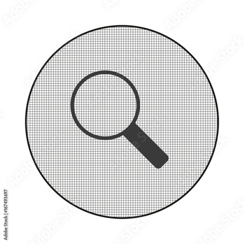 Gitter-Icon Vergrößerungsglas