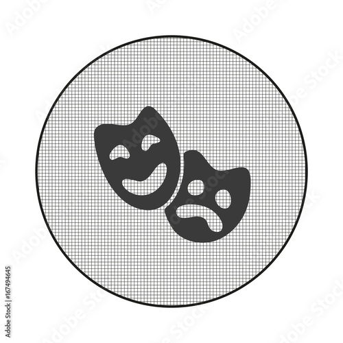 Gitter-Icon Theatermasken